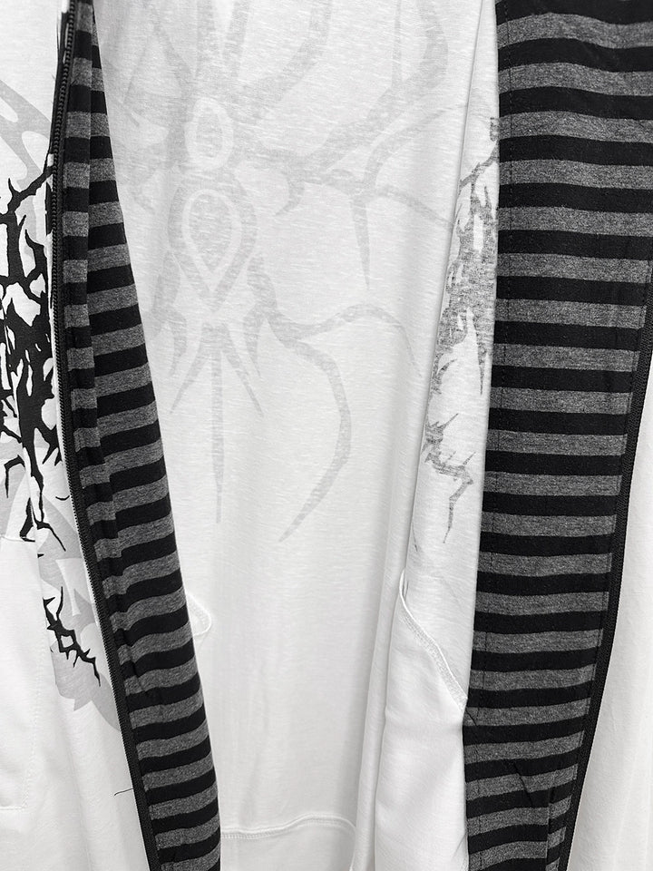 Cotton Jirai Kei Jacket, Hooded Summer Outerwear 43224:771651
