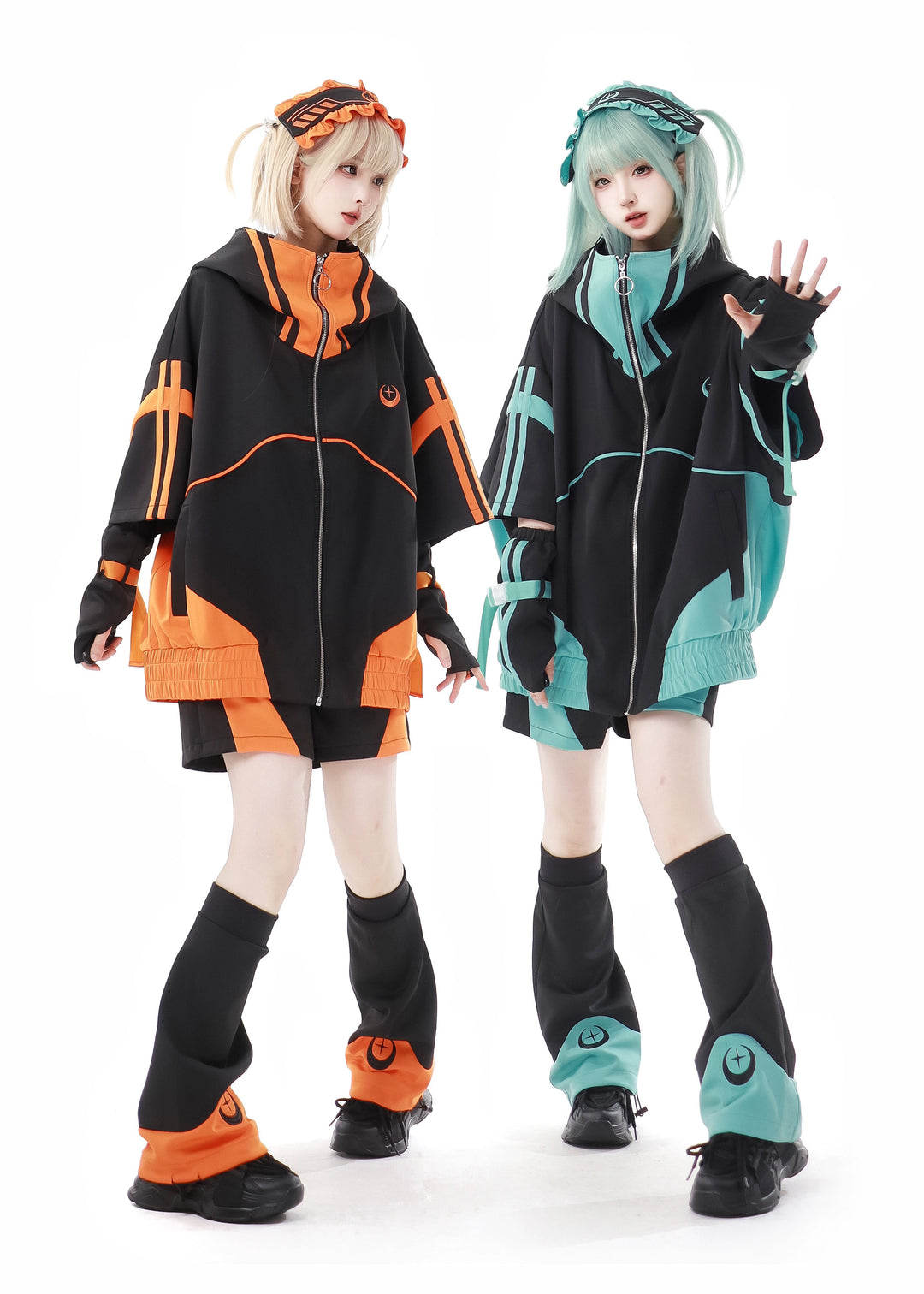 Subcul Jirai Outfit Short Sleeve Jacket With Wrist Cuffs 36794:546146