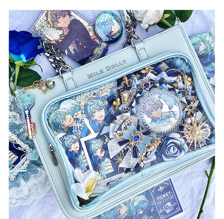 Large Capacity Ita Bag, Checkered Background 43233:779423