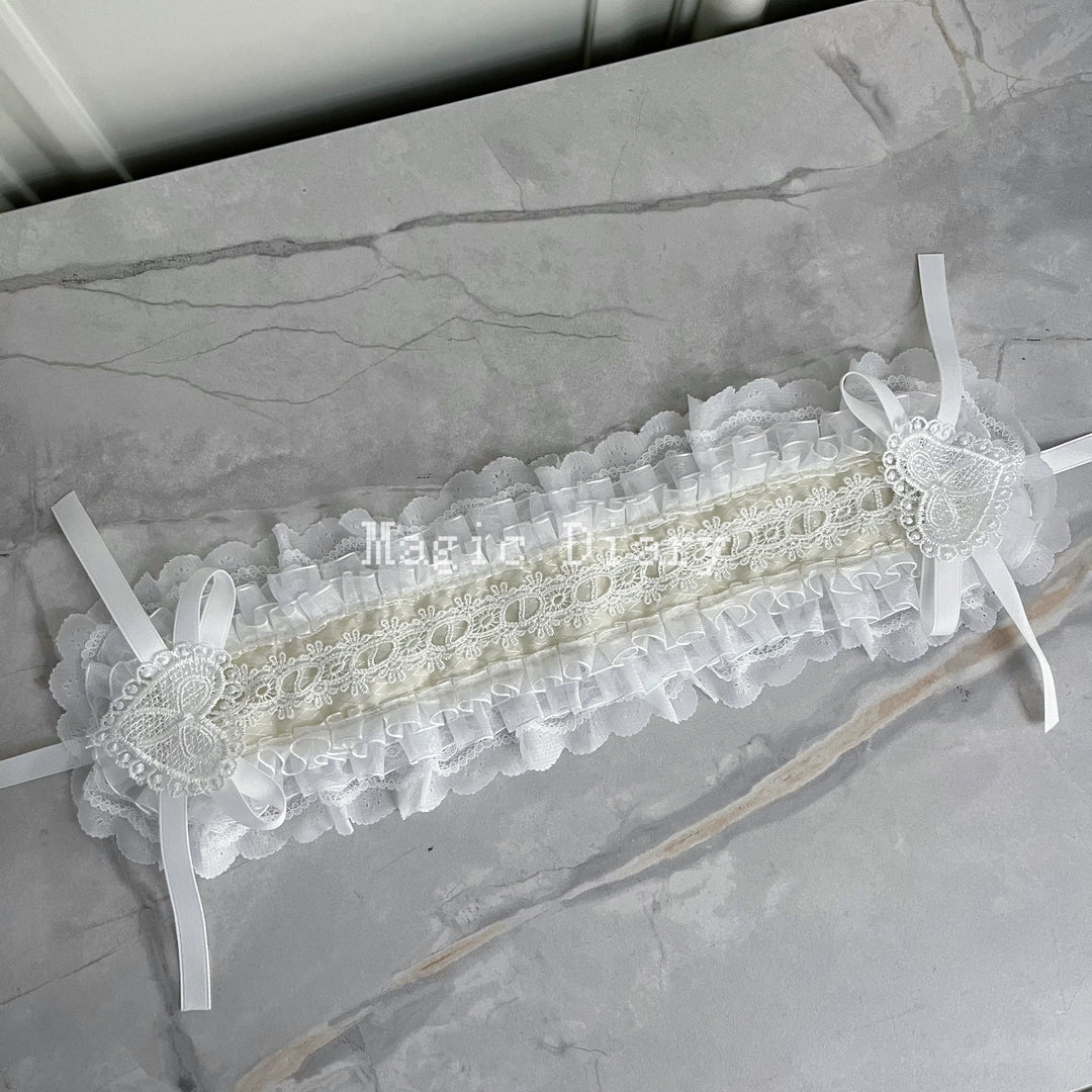 Gothic Lolita Lace Headband, Fixed Clips 43195:770349