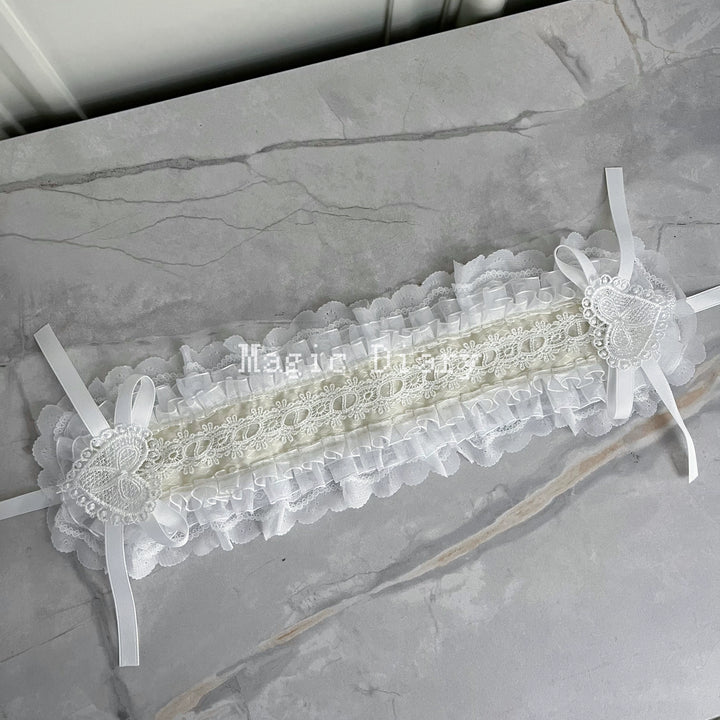 Gothic Lolita Lace Headband, Fixed Clips 43195:770349