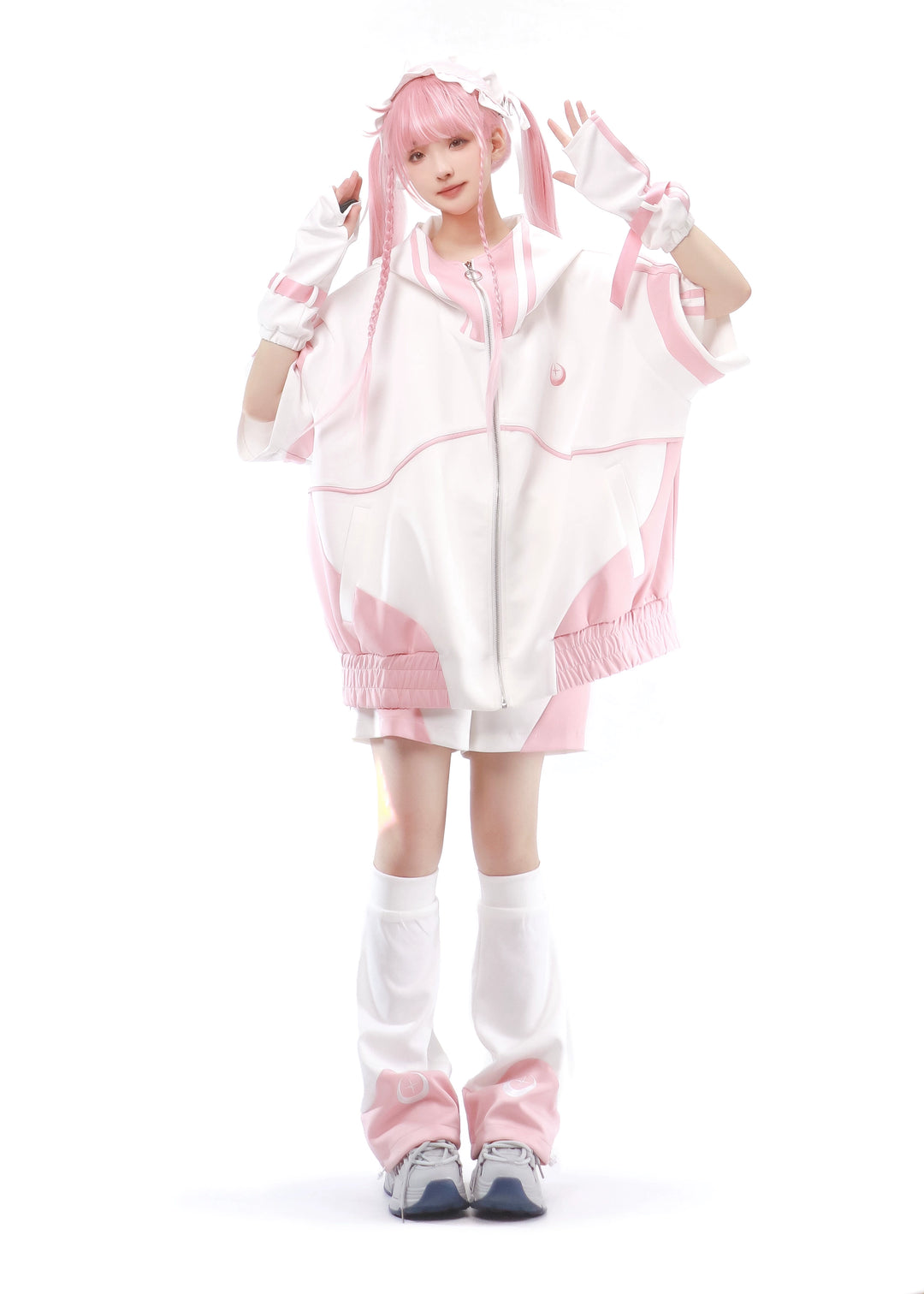 Multicolor Tenshi Kaiwai Jacket Set, Pockets, Zipper (L M XL) 29164:357020