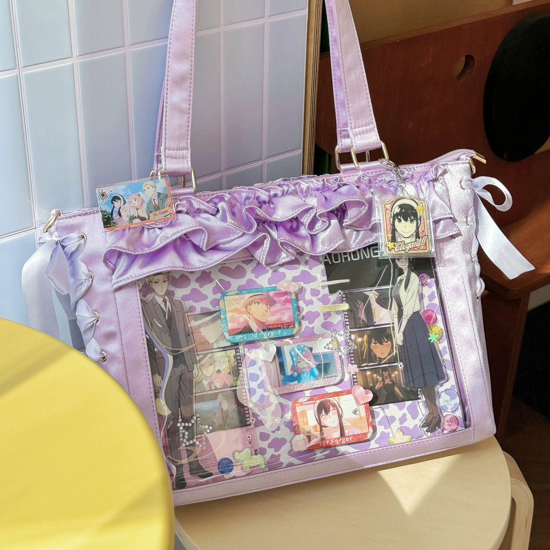 Large Capacity Satin Lolita Ita Bag Handle/Crossbody Strap 43100:765730