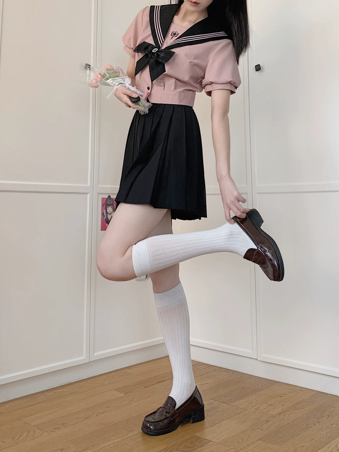 JK Uniform Sailor Collar Shirt & Skirt In Different Lengths 42564:745173