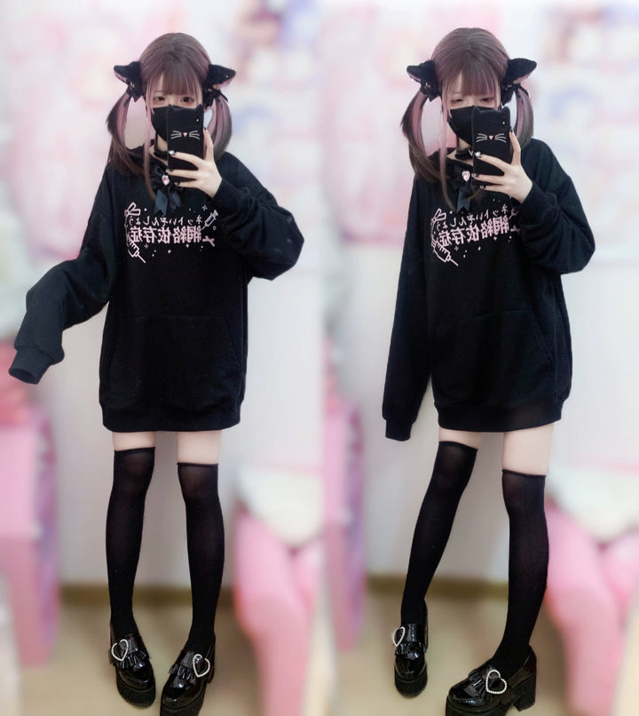 Jirai Kei Hoodie Tenshi Kaiwai Hoodie With Ribbon 32346:408766