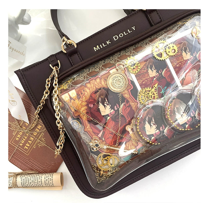 Large Capacity Ita Bag, Checkered Background 43233:779430