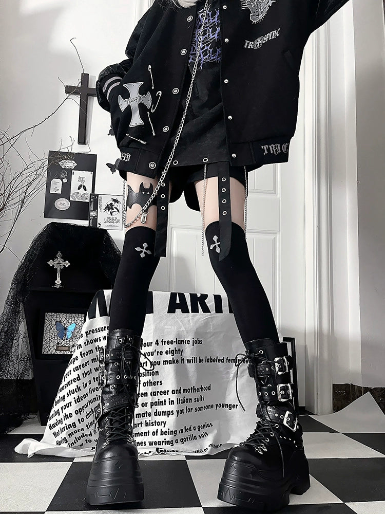 Sub-culture Mid-calf Length Boots, Platform Sole 44065:795641