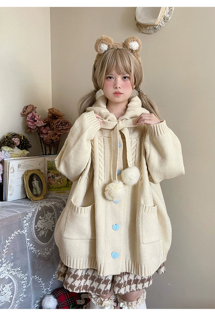 Kawaii Oversized Cardigan Sweater Coat Multicolor 22652:345608