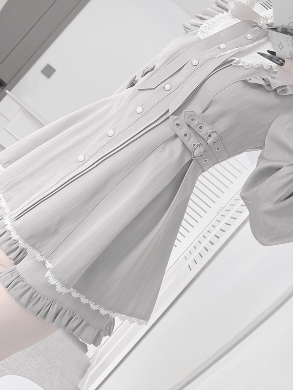 Jirai Kei Set Up, Adjustable Buckles, Elastic Waistband Shorts 44772:827883