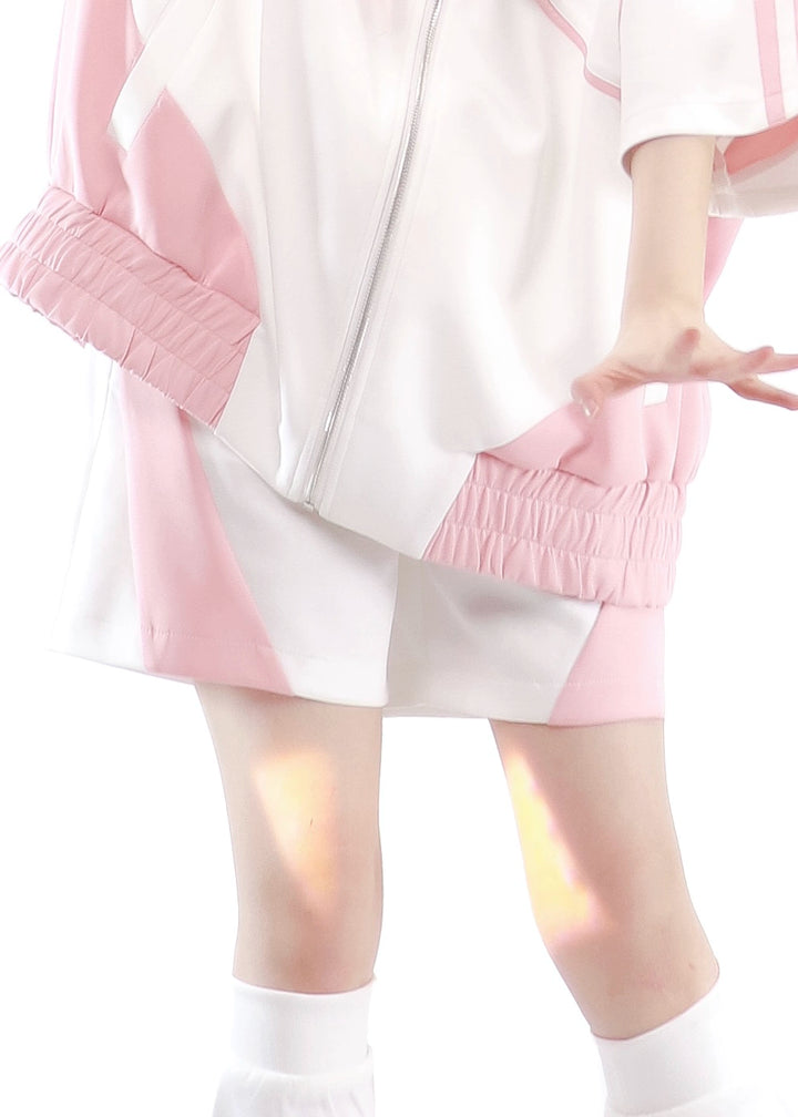 Multicolor Tenshi Kaiwai Jacket Set, Pockets, Zipper (L M XL) 29164:357042