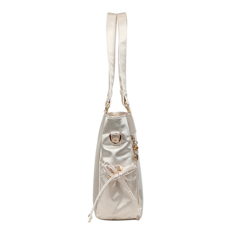 Large Capacity Ita Bag Satin Shoulder Bag Commute Tote Bag 41162:699650