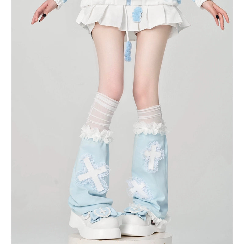 Tenshi Kaiwai Leg Warmers Leg Sleeves Knee Socks 38252:582398
