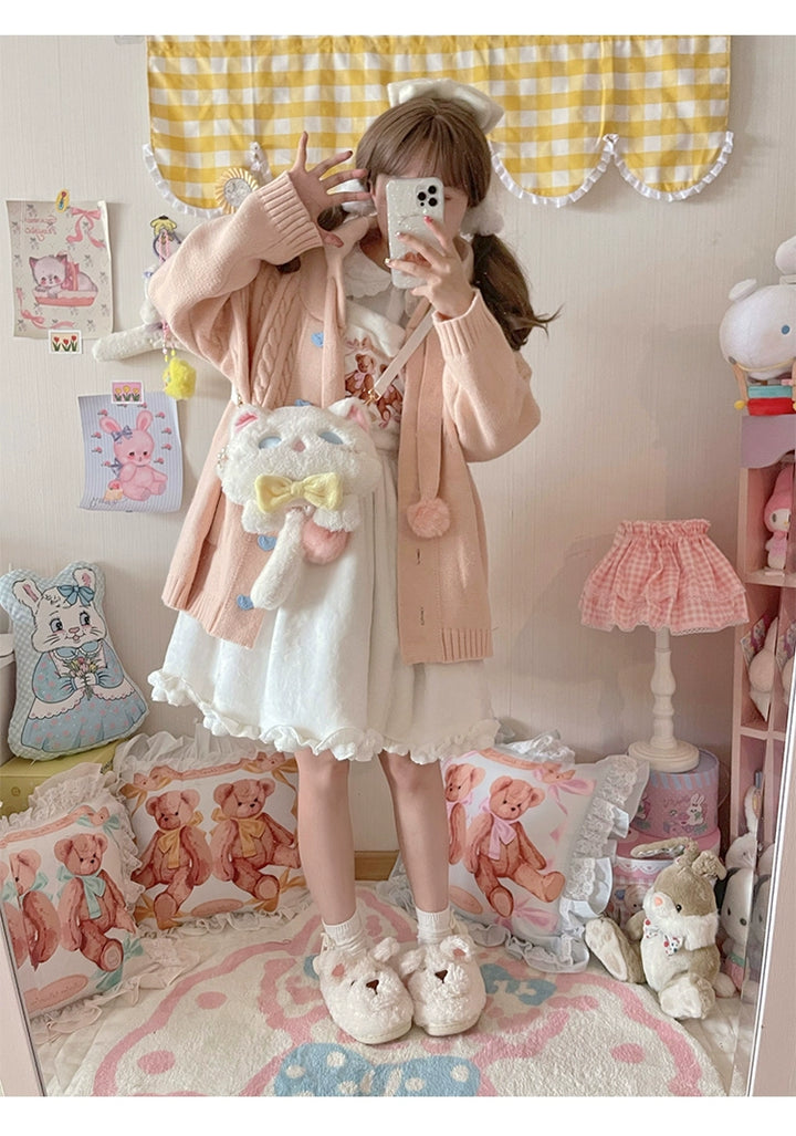 Kawaii Oversized Cardigan Sweater Coat Multicolor 22652:345800