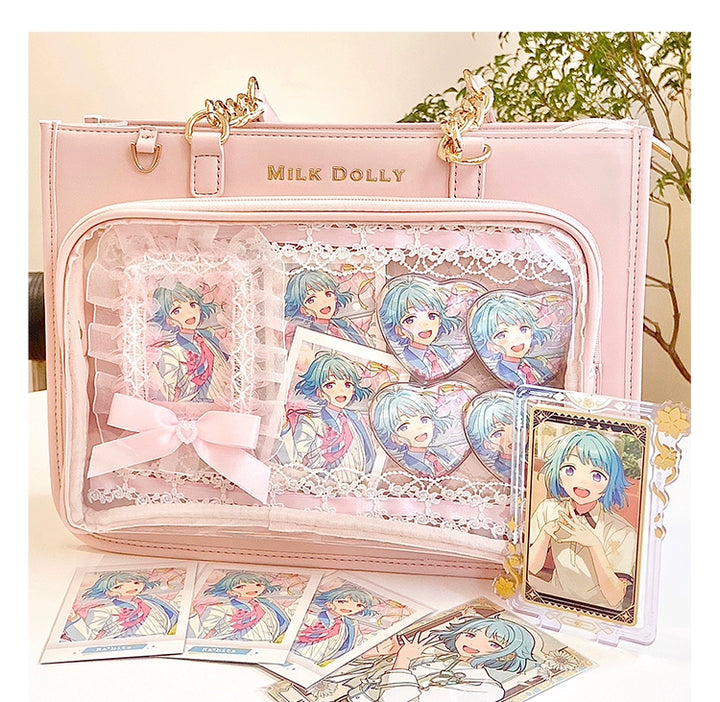 Large Capacity Ita Bag, Checkered Background 43233:779415