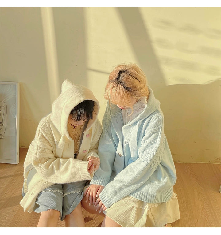 Kawaii Oversized Cardigan Sweater Coat Multicolor 22652:345656