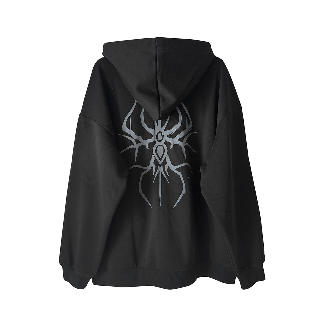 Cotton Jirai Kei Coat Gothic Punk Style with Oversized Design 42386:737985