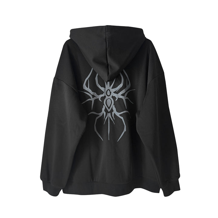 Cotton Jirai Kei Coat Gothic Punk Style with Oversized Design 42386:737985