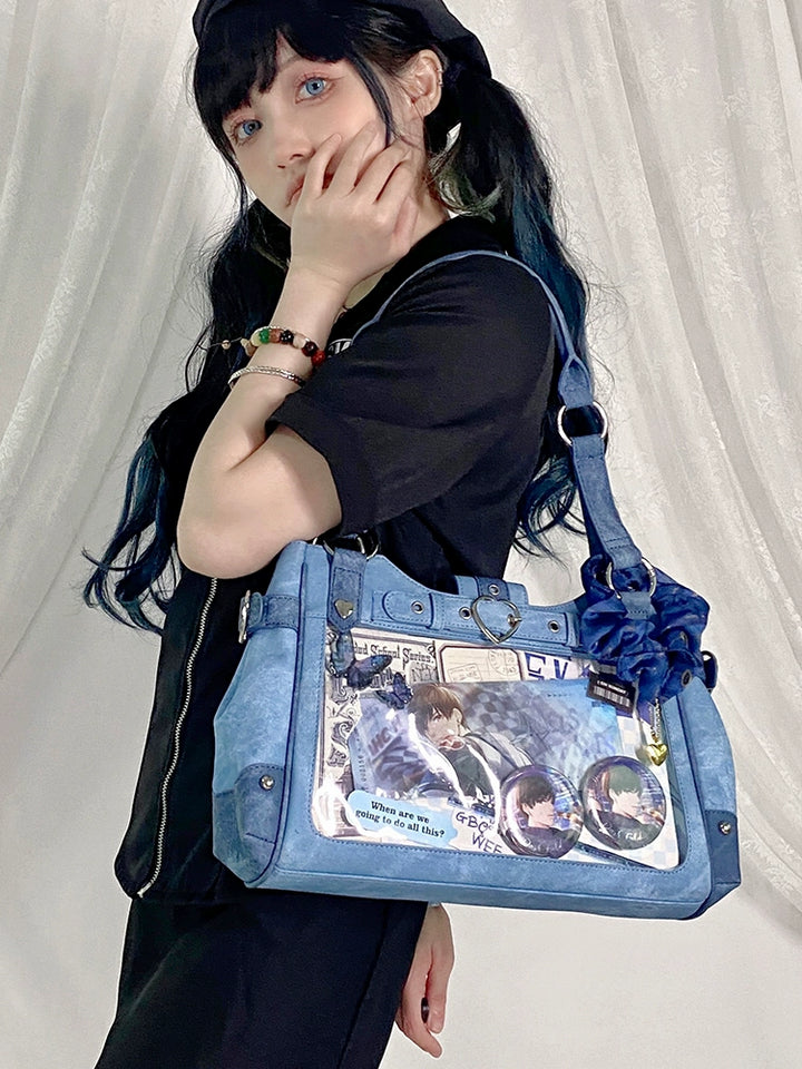 Punk Ita Bag Single Shoulder Bag Cool Office Worker Crossbody 37056:546308