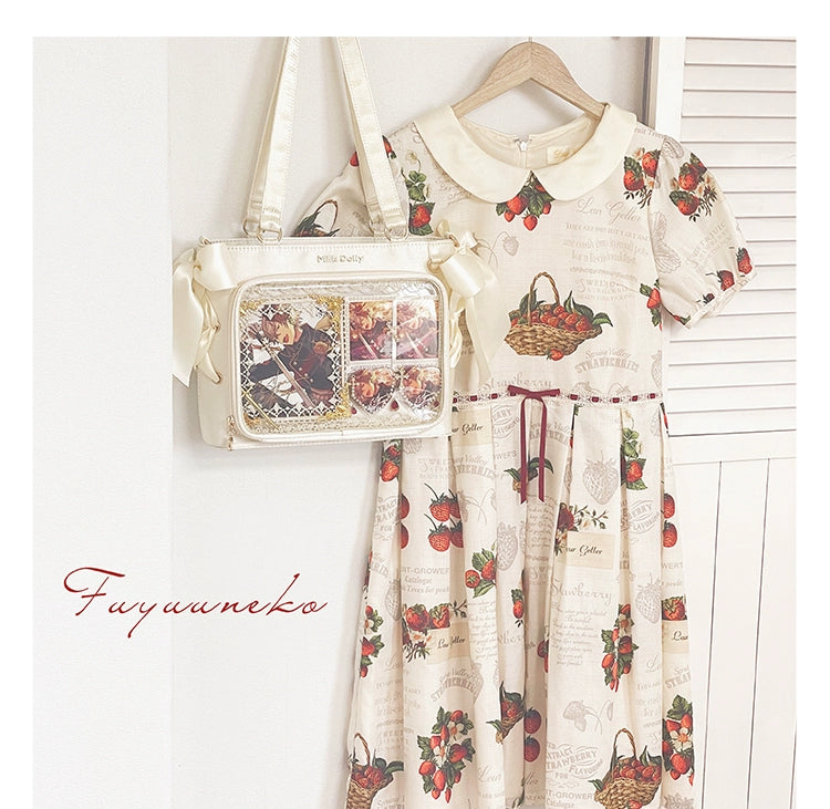 Satin Ita Bag, Clear Window & Detachable Ribbon Bow 43227:771933