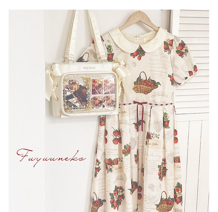 Satin Ita Bag, Clear Window & Detachable Ribbon Bow 43227:771933