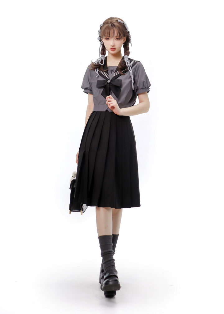 JK Uniform Sailor Collar Shirt & Skirt In Different Lengths 42564:745195