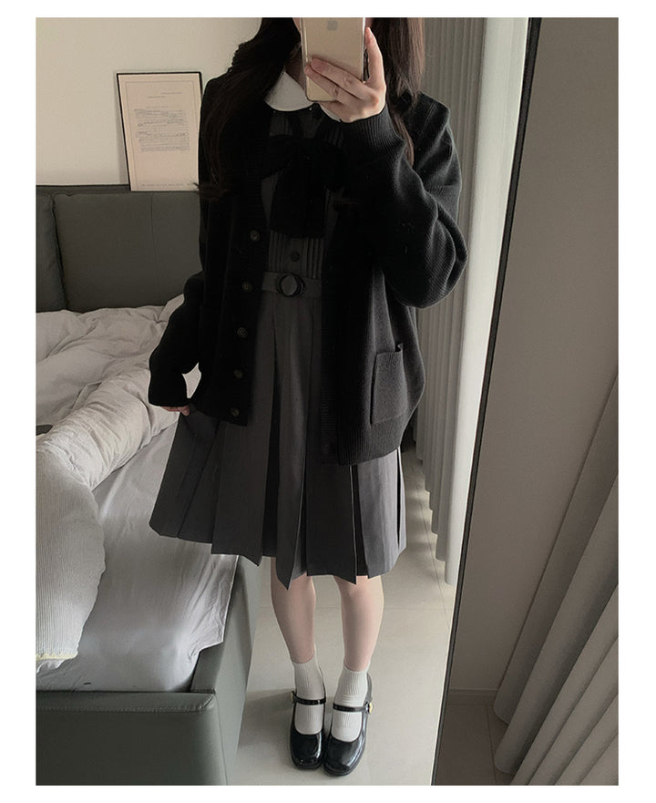 JK Uniform V-Neck Cardigan for Kansai-Collar Style Multicolor 42668:748698