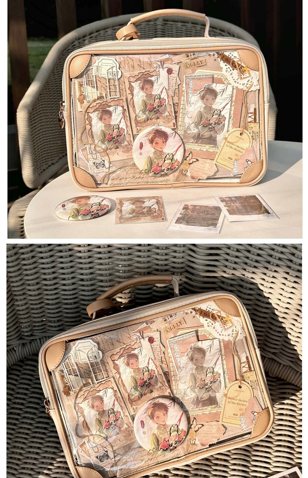 Kawaii Ita Bag Crossbody Shoulder Bag Vintage Square Bag 35278:491582