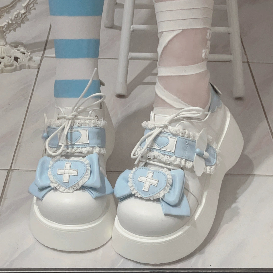 Lolita Platform Shoes Round Toe Sweet Shoes (34 35 36 37 38 39 40) 35740:503328