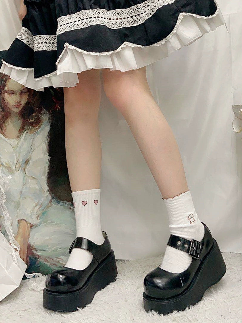 Lolita Shoes Round Toe Platform Shoes 21866:315052