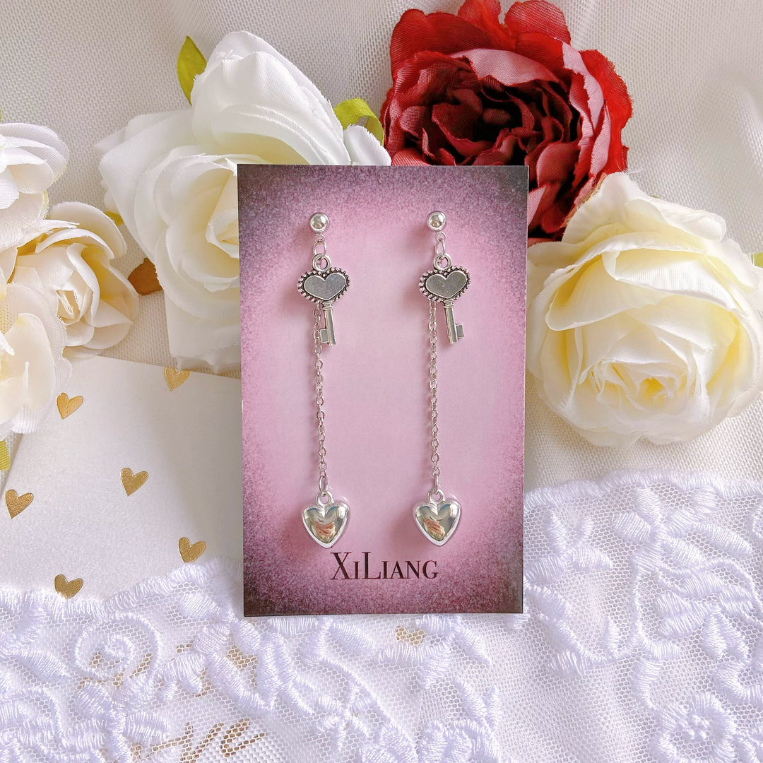 Jirai Kei Earrings Handcrafted S925 Silver Ear Stud 37264:555402