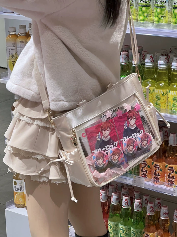 Large Capacity Ita Bag Satin Shoulder Bag Commute Tote Bag 41162:699668