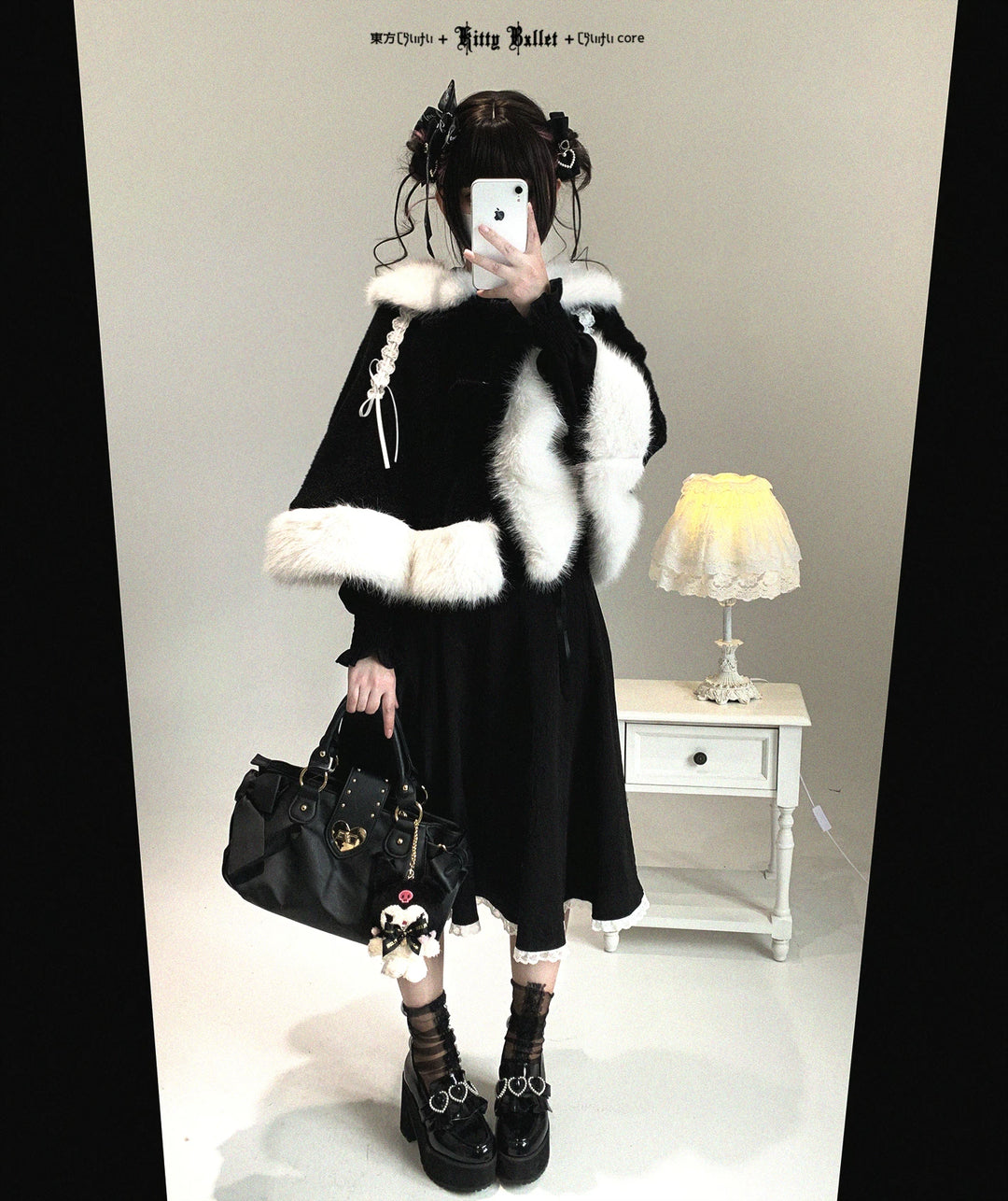 Sweet Bunny Ear Winter Cape, Polar Fleece Lining 44474:809694