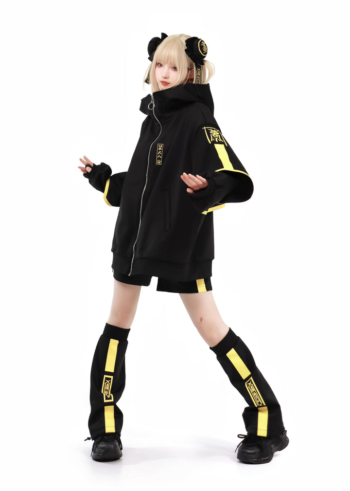 Phosphorescent Jirai Kei Sports Jacket With Shorts/Pants 29698:358454