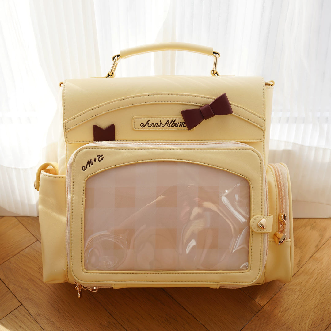 Kawaii Ita Bag with Crossbody Strap, Clear Window (Yellow) 45414:846790
