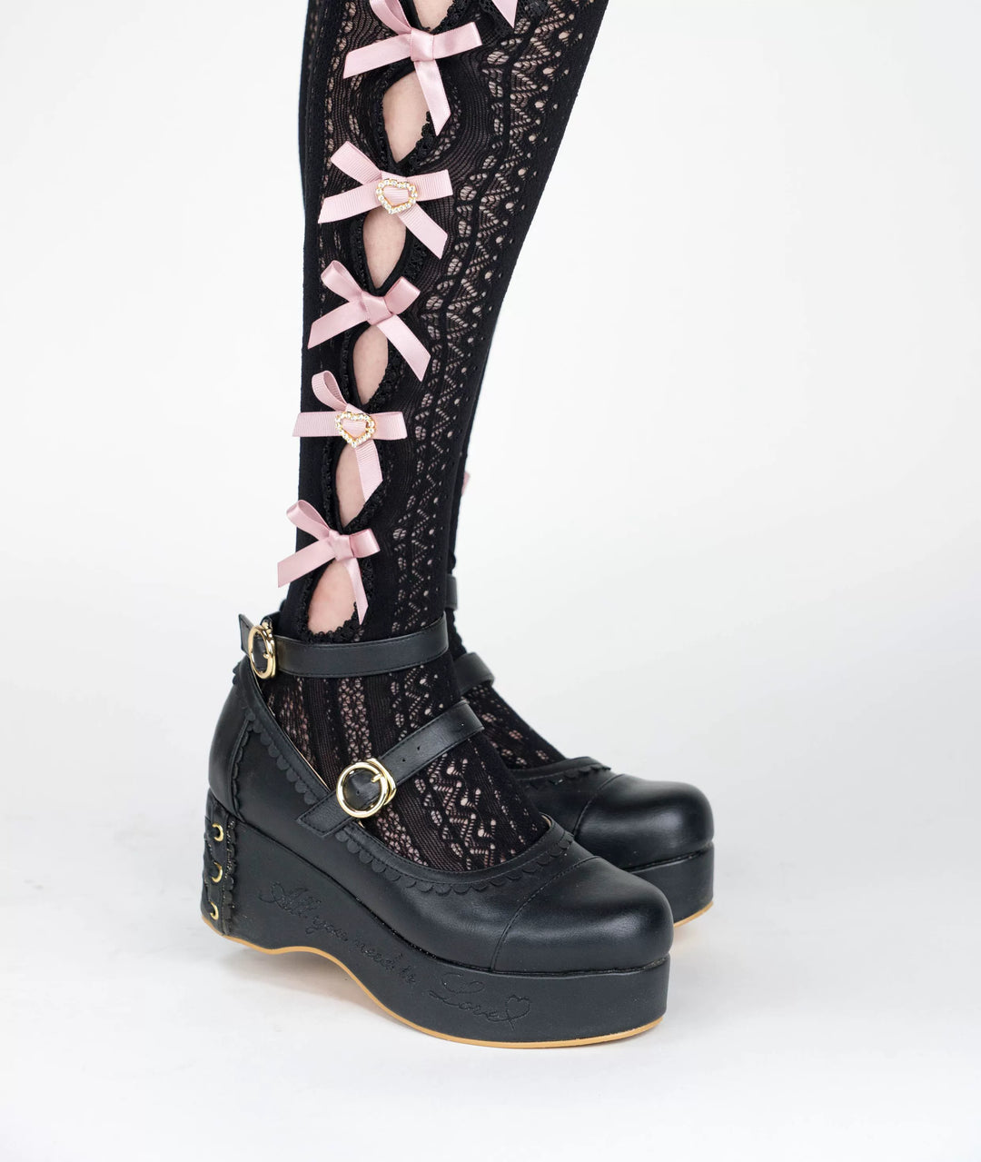 Jirai Kei Socks Lace Bow Mid-calf And Knee Socks Multicolor 33812:446030 33812:446030