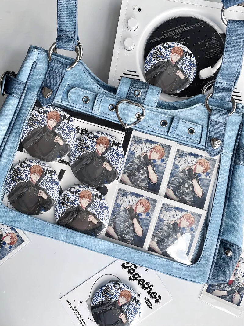Punk Ita Bag Single Shoulder Bag Cool Office Worker Crossbody 37056:546328
