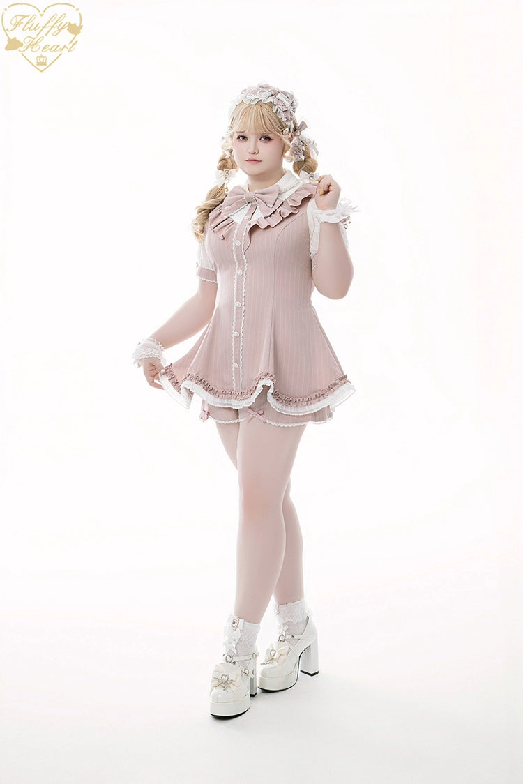 Lace-Sleeved Ryousangata Set Up, Large Bow Brooch 43448:776989