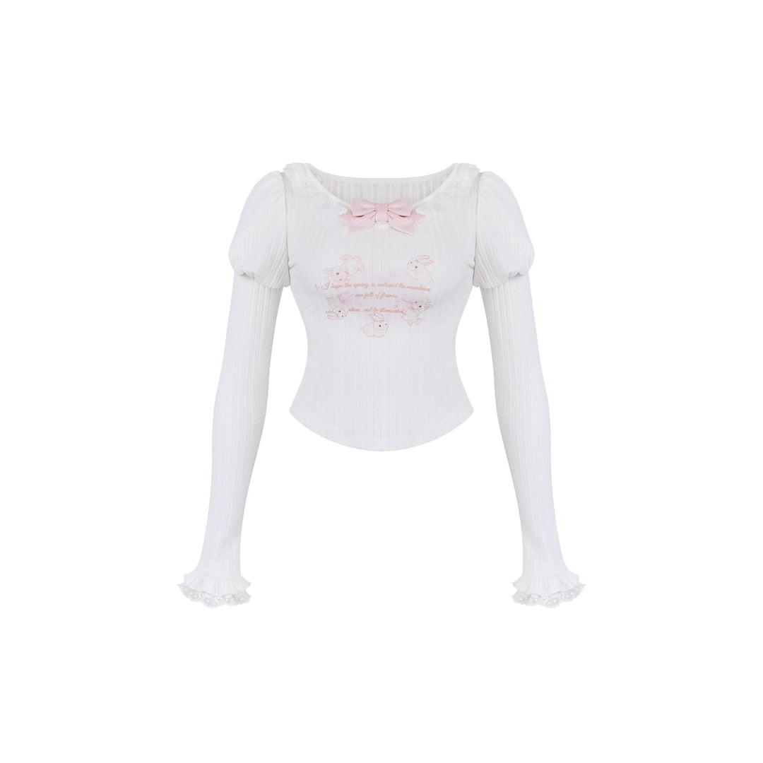 Pink Ryousangata Dress, Detachable Bunny Ear Hood 44747:829402