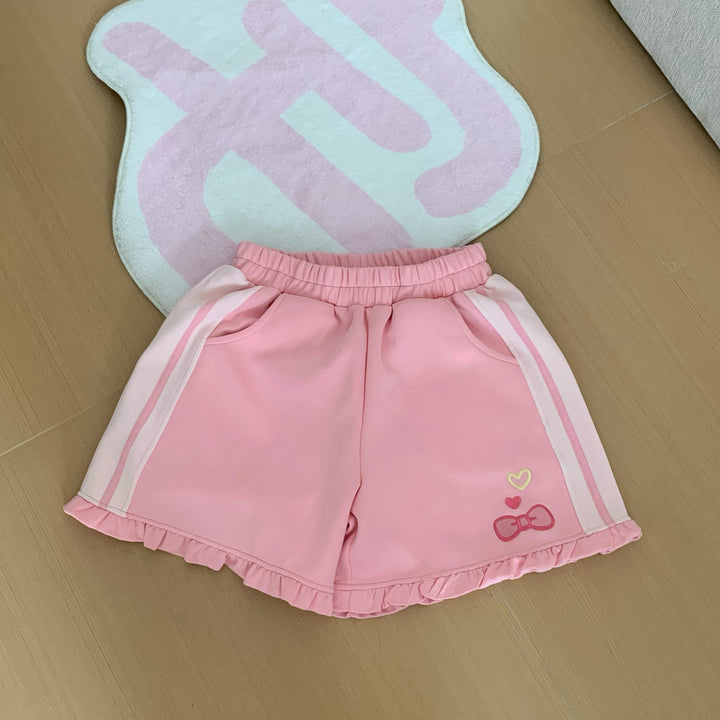 Kawaii Pink Coat and Shorts Set with Strawberry Embroidery (L M S) 42703:749875