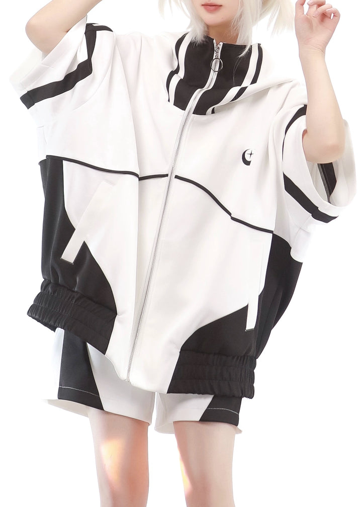Multicolor Tenshi Kaiwai Jacket Set, Pockets, Zipper (L M XL) 29164:357022