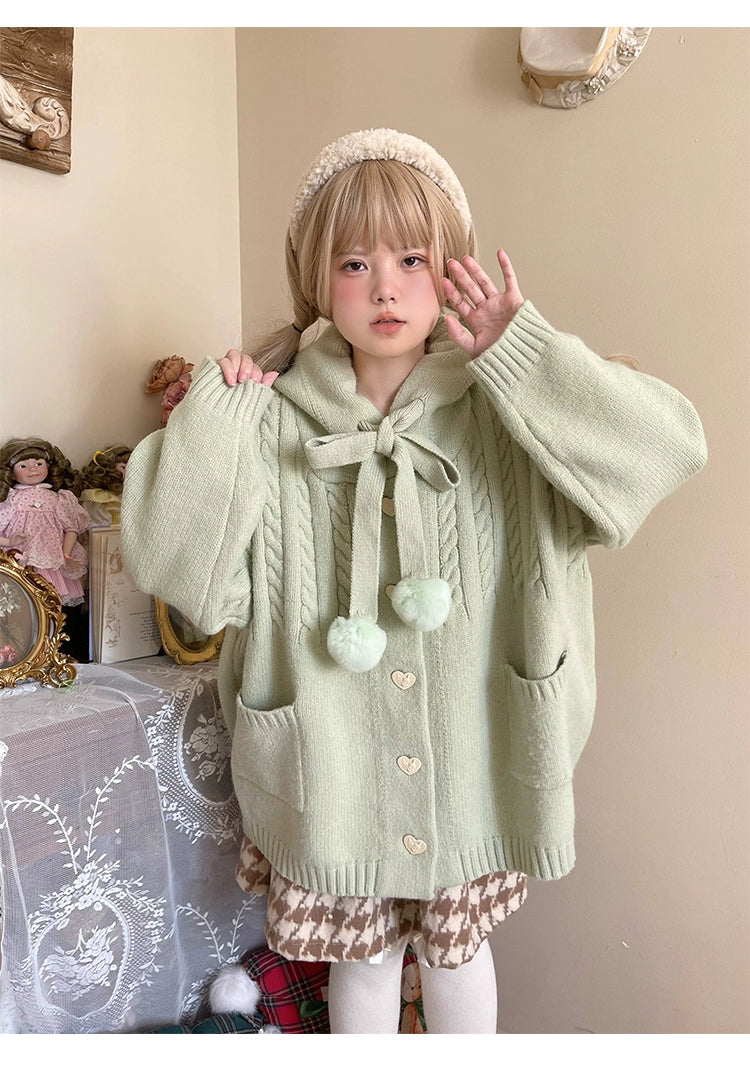 Kawaii Oversized Cardigan Sweater Coat Multicolor 22652:345754