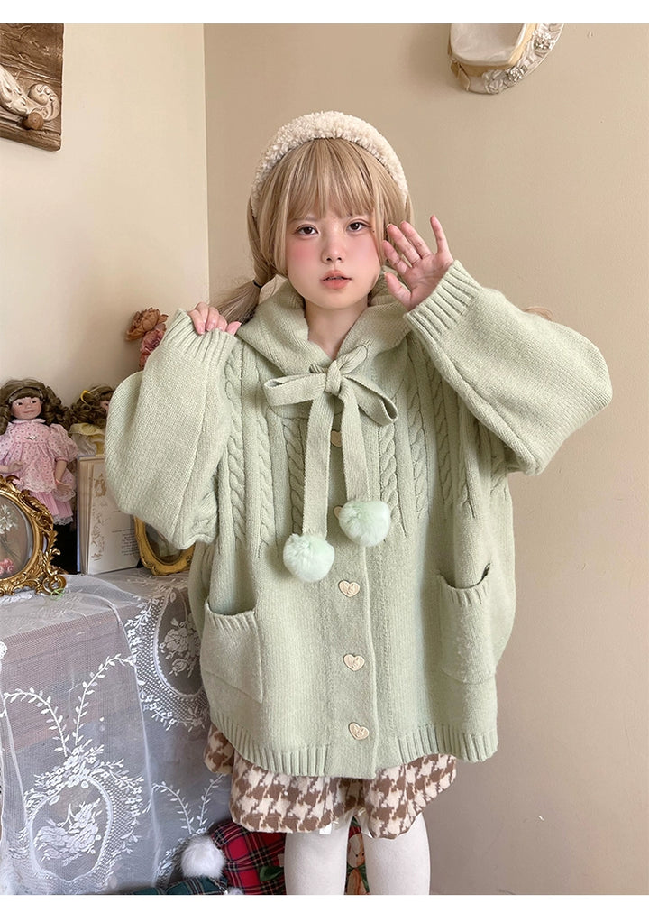 Kawaii Oversized Cardigan Sweater Coat Multicolor 22652:345754