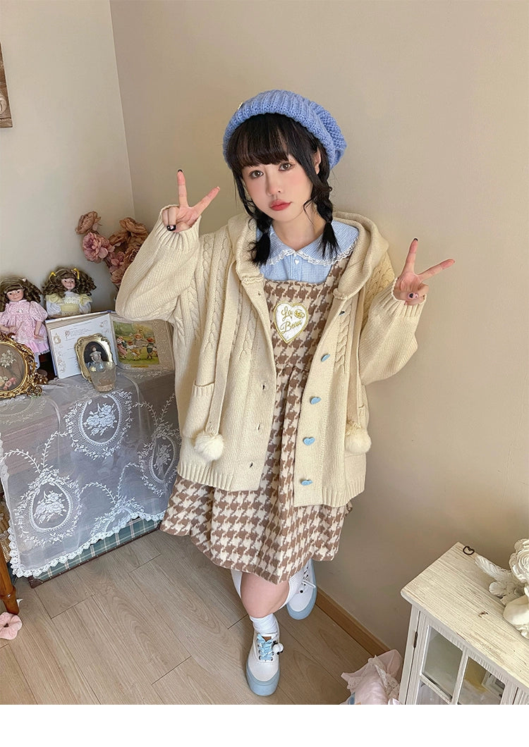Kawaii Oversized Cardigan Sweater Coat Multicolor 22652:345600