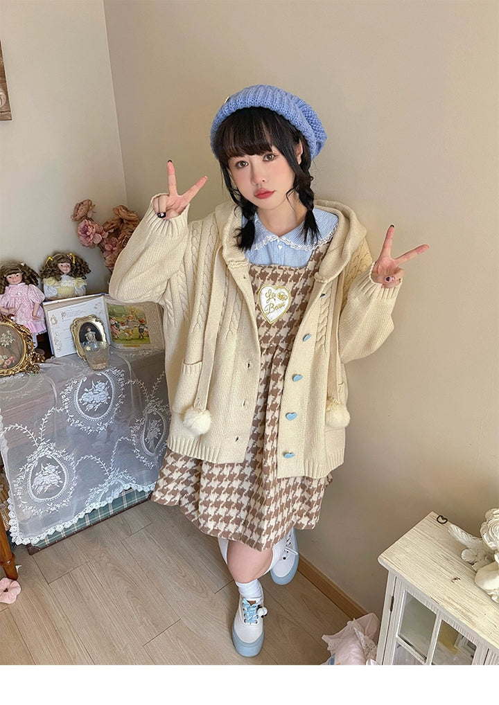 Kawaii Oversized Cardigan Sweater Coat Multicolor 22652:345600