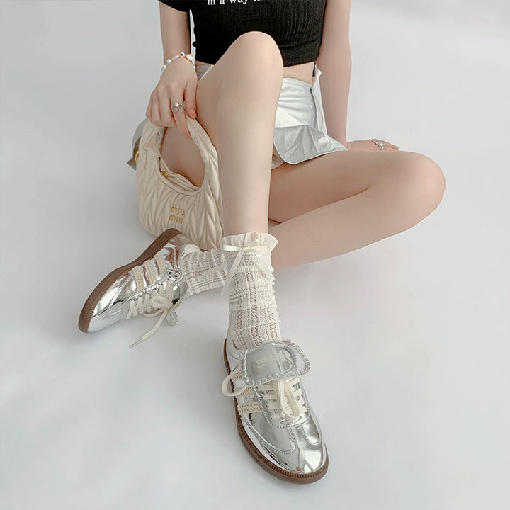 Lightweight Lolita Socks, Scrunchy Ankle/Mid-Calf 2-in-1 43226:771865