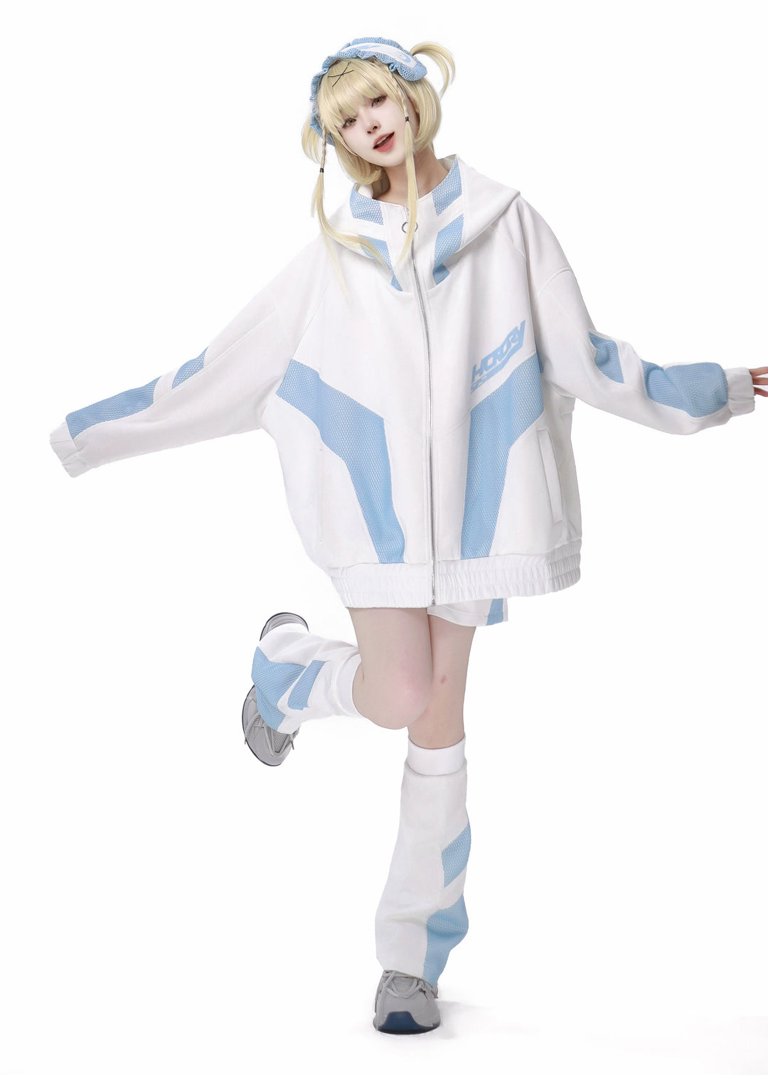 Tenshi Kaiwai Hooded Sportwear Coat Set 34494:466782