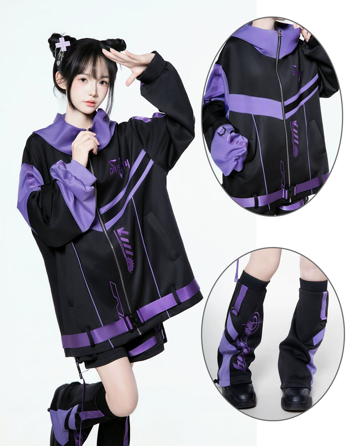 Plus Size Tenshi Kaiwai Outfit, Jacket and Shorts 44120:796958