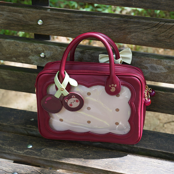 Kawaii Ita Bag Bow Bag Cherry Bear Cookie Crossbody Bag 21908:331426