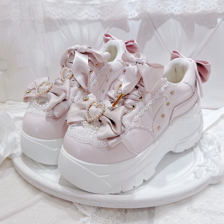 Jirai Kei Platform Shoes, Detachable Shoes Clip (Pink / 35 36 37 38 39 40) 43879:788332