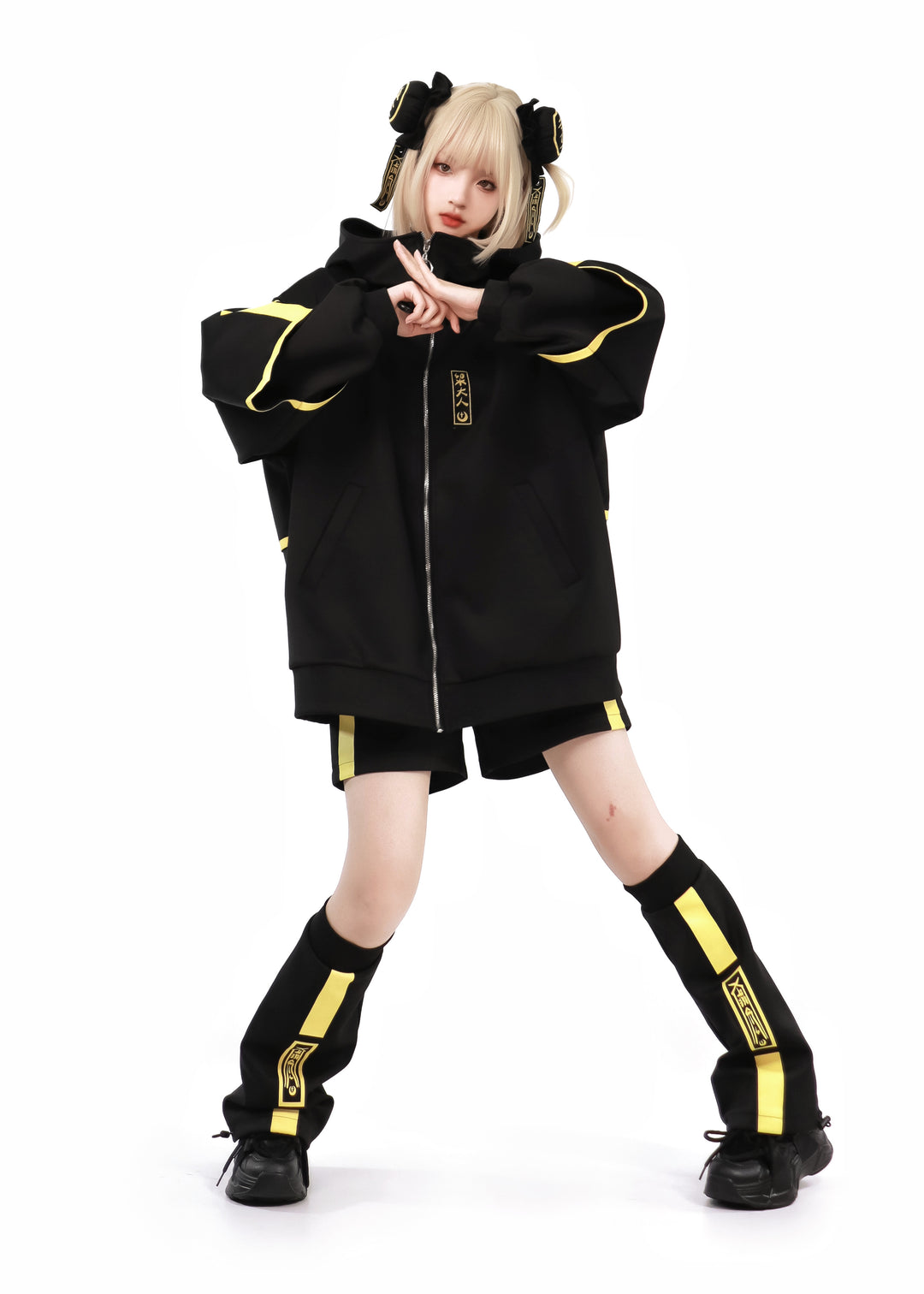 Phosphorescent Jirai Kei Sports Jacket With Shorts/Pants 29698:358442